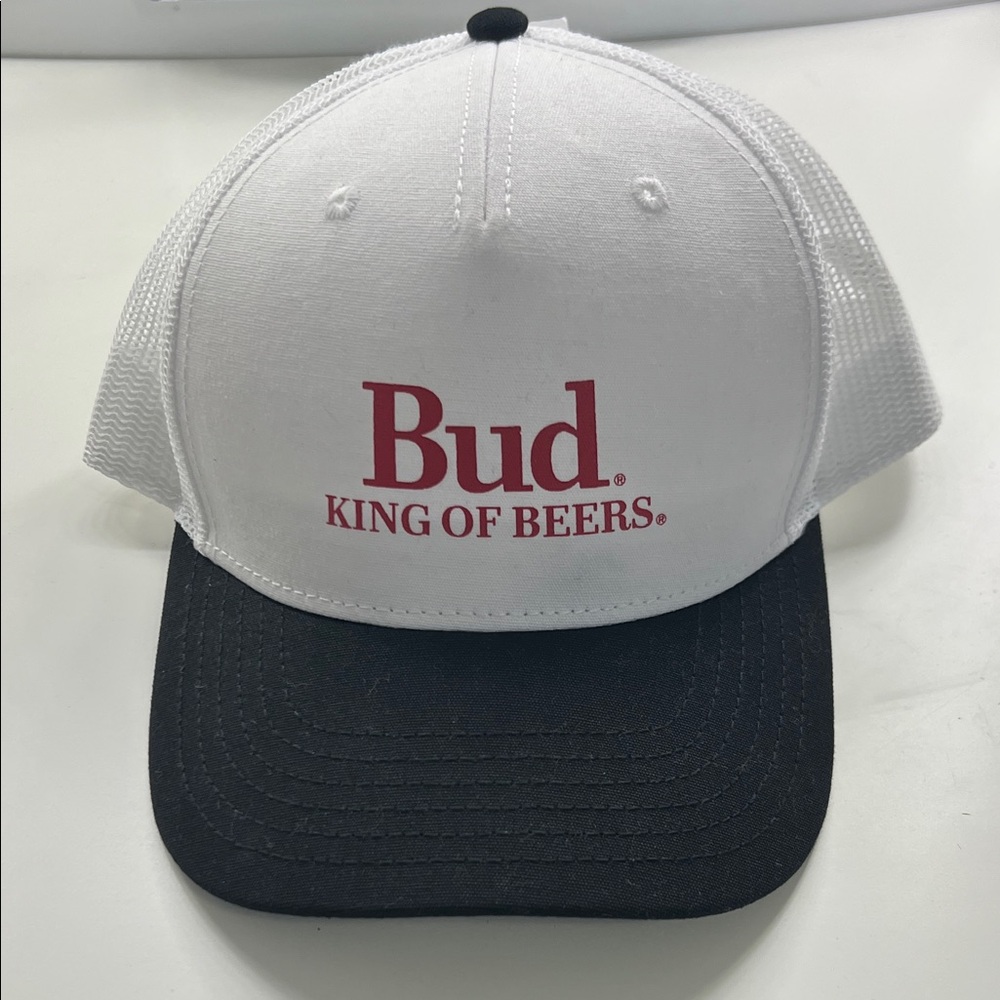 King of Beers White and Black Cap